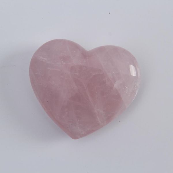 

carving healing rose heart chakra reiki stone heart 1.8inch crystal stone crystal quartz hjt gife craft lover stones xhlight edxts