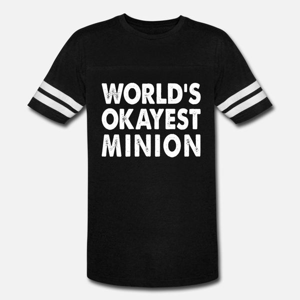 

в мире okayest minion тенниски мужчины дизайн хлопок евро размер s-3xl формальная сумасшедшая аутентичная летний стиль стандартная рубашка