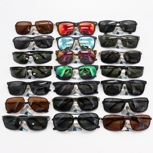 

cubojue pcs wholesale sunglasses polarized men tr90 mirrored sun glasses for man driving sale in lot 10 pcs/lot, White;black