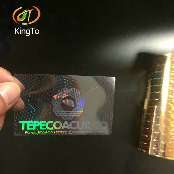 

transparent clear hologram laminated film overlay holographic sticker overlay