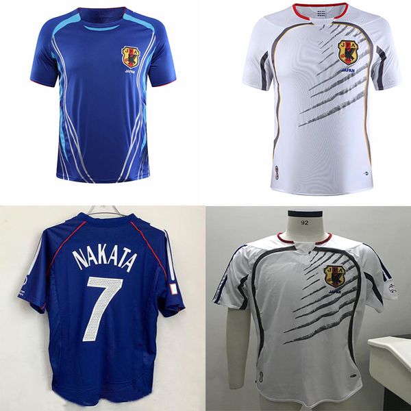 

06 01 retro version japan soccer jersey home #8 nakata #11 kazu #10 nanami #9 nakayama soccer shirt 2006 world cup football uniforms, Black;yellow