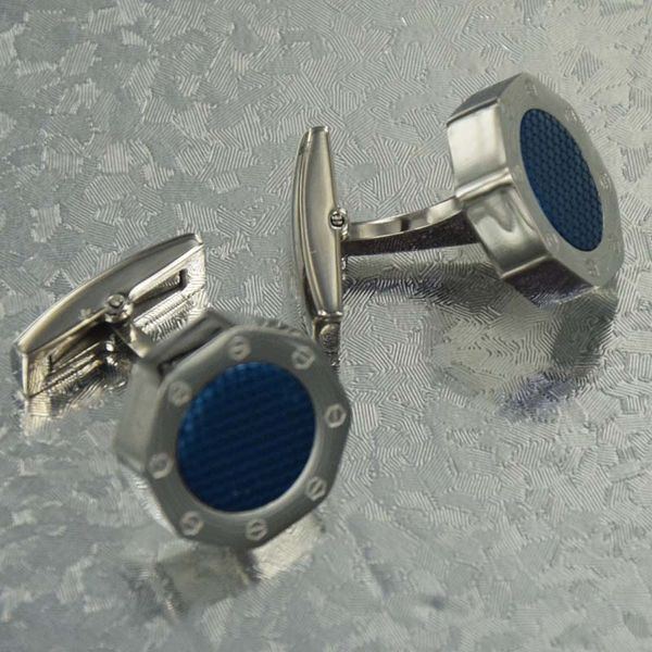 

4 colors ap super quality octagon matte golden-silver-rose gold-black stainless steel elegant jewelry as gift luxury men shirt cufflinks