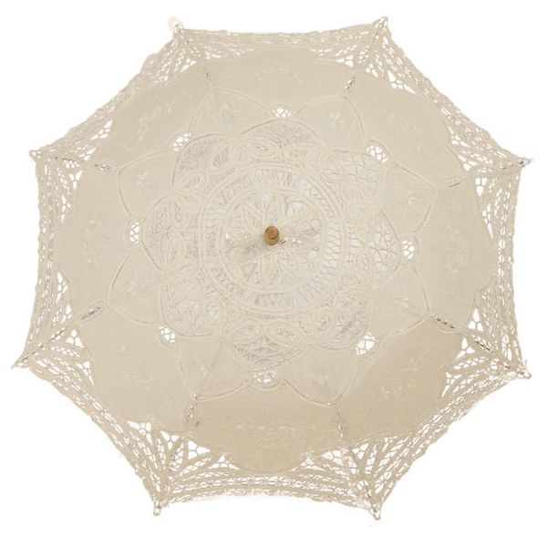 

victorian umbrella umbrella lace wedding bride ivory 38x64cm