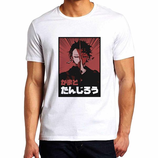 

мужская футболка demon slayer лезвие demon разрушение печатных tee streetwear punk t-shirt одежда