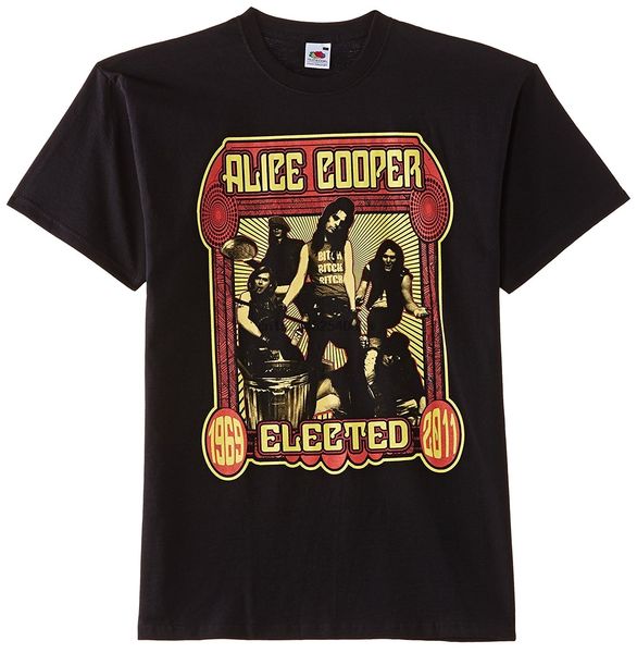 

men's fashion t shirt alice cooper mens t shirt black elected men summer t shirt