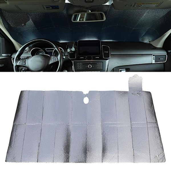 

foldable car front windshield shade accordion folding blocks 5-layer uv rays sun visor protector auto sunshade keep vehicle cool