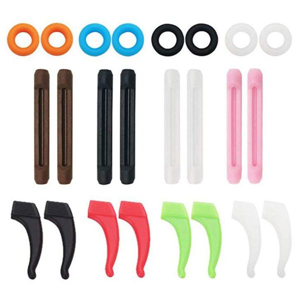 

gltree glasses accessories glasses anti-slip cover,silicone adjustment rope,round ear hook ear clip,glasses belt gns36, Silver