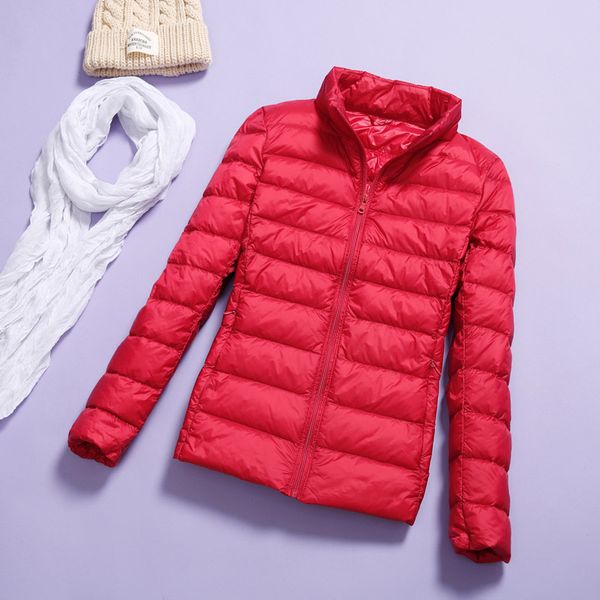 

2020 autumn winter jacket women's warm wear slim down coats ultralight parka female portable outwear casual basic jacket female, Black;brown