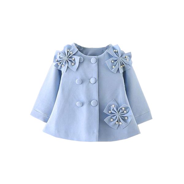 

dollplus kids girl jacket coat baby girl coat children clothes outerwear & coats children spring autumn girls jackets, Blue;gray