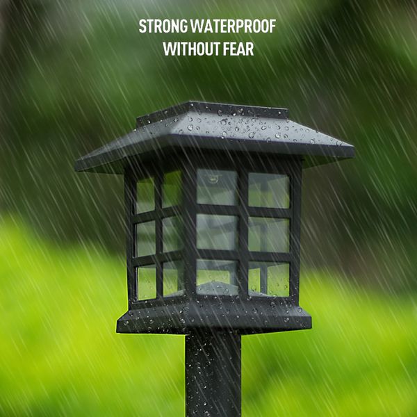 

2x waterproof led solar lawn light stick garden path decor lighting lamp