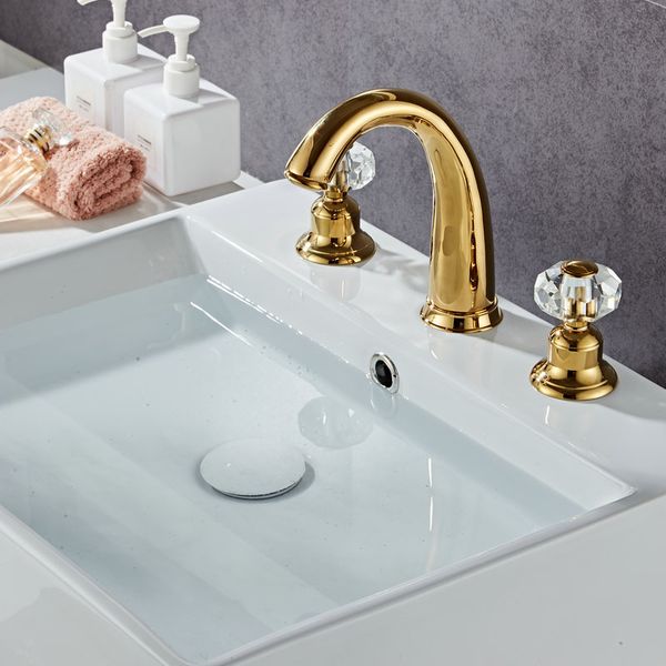 

bathroom sink faucets brushed gold retro short style and cold basin faucet