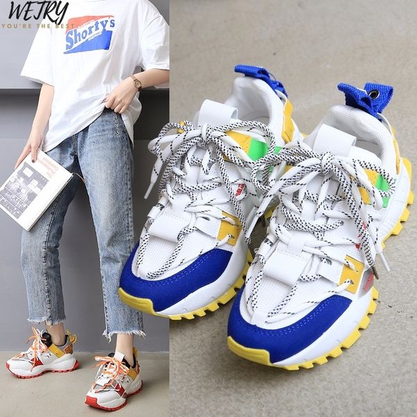 

2020 new stylish woman running shoes increasing 6cm ins high heel sneakers women height platform breathable sports walking girls, Black
