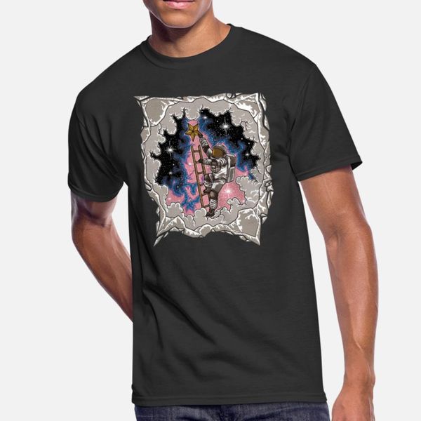 

astronaut hangs up a star galaxy universe t shirt men fitness tee shirt o-neck leisure fitness authentic spring kawaii shirt