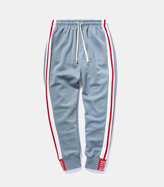 

2018 Spring/Autumn Fashion Side Stripe design Elastic Waist Track Long Pants Trousers Mens Womens Fashion Joggers Sweatpants