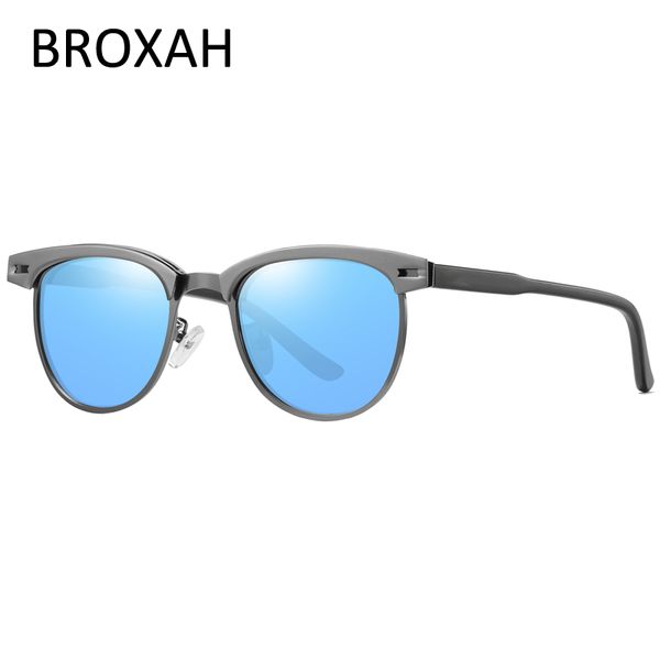 

fashion mens driving glasses 2020 sunglasses men metal eyewear male shades uv400 lunette de soleil homme, White;black