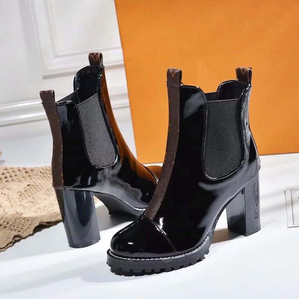 

fashion leather star women shoes woman leather short autumn winter ankle fashion brand women boots 01 l51, Black