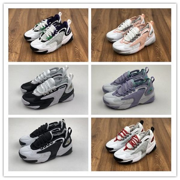 

2020 rainbow triple black creamy white zoom 2k m2k men shoes tekno race red royal blue dark grey men sport sneaker casual shoes