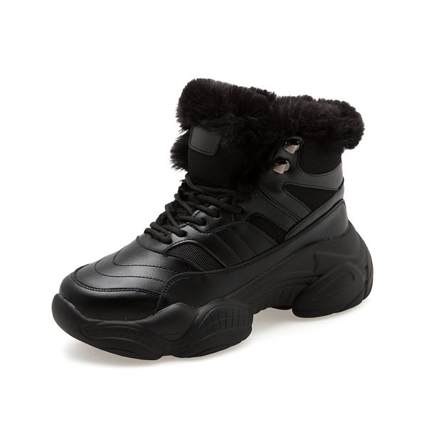 

white boots platform women winter boots fashion black ankle snow women shoes warm suede fur plush soft
