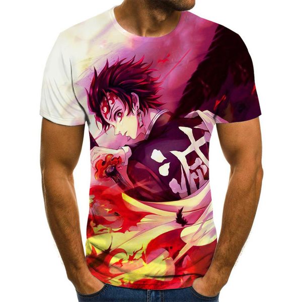 

kimetsu no yaiba theme anime summer 3d boy clothing 3d print shirts plus size aesthetic plus size men clothing