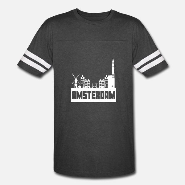 

amsterdam city life t shirt men print 100% cotton round neck pictures sunlight casual summer style family shirt