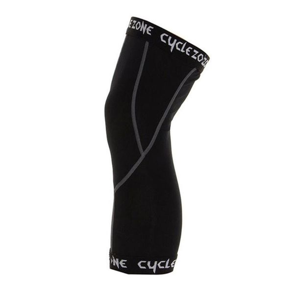 

1 pcs anti uv cycling legwarmers compression bike sports leggings running hiking basketball soccer leg sleeves sports safety, Black