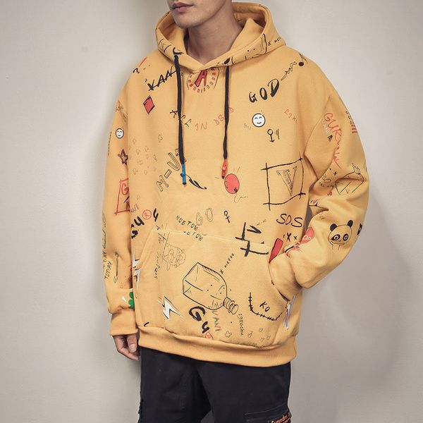 

men's hoodies & sweatshirts autumn spring fashion sweatshirt men 2021 hip hop long sleeve pullover clothes y, Black