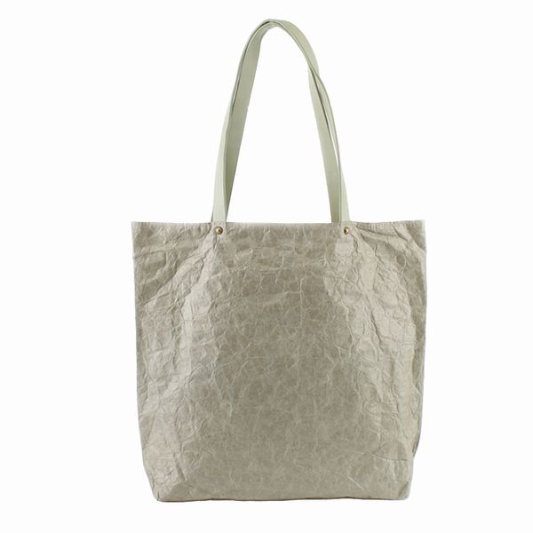 

shoulder bags fashion large casual women retro hand bag wrinkles kraft paper leisure light weight shopping waterproof