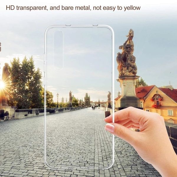

100pcs ultra-thin clear soft silicone phone case for huawei p30 pro 20 10 plus mate 30 pro 20 x shockproof protect cover capa
