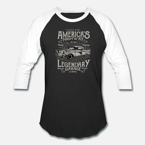 

america s highway classic limousine vintage t shirt men create short sleeve s-3xl letters loose new fashion summer style novelty shirt