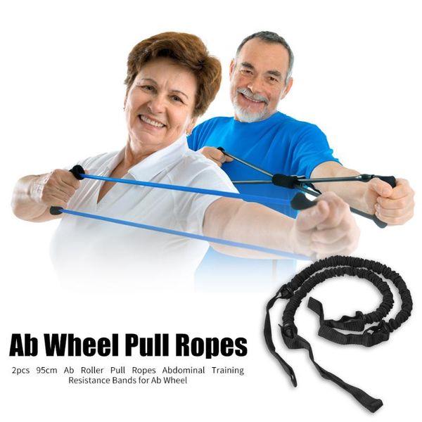 

resistance bands portable abs rollers wheel pull ropes abdominal 95cm training for effective working-out accessories arrival