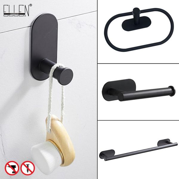 

set bathroom el480b1001b black hardware holder paper matte accessories bathroom toilet ellen bar bath towel robe hook black dxpmj home2010