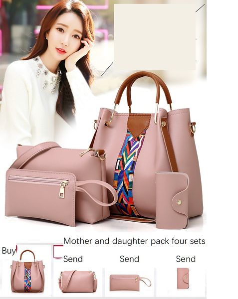 

the new mother-daughter bag, a four-piece set with large capacity, single-shoulder cross-body bag