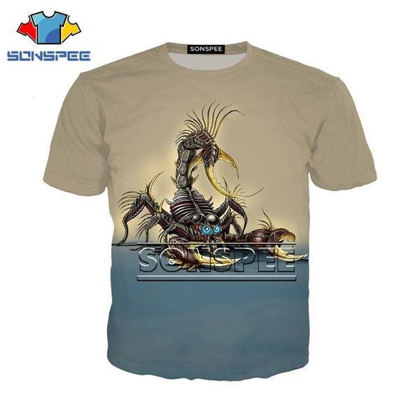 

insect scorpion toxin 3d print shirts horror anime horror men clothing