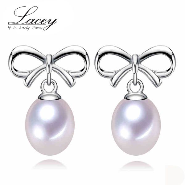 

dangle & chandelier freshwater pearl earrings jewelry women 925 sterling silver,white genuine natural earring mother birthday gift