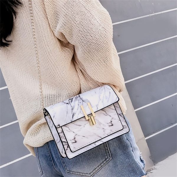 

handbag women all-purpose small square shoulder bag pu leather stone pattern single messenger bags sac a main femme 2020