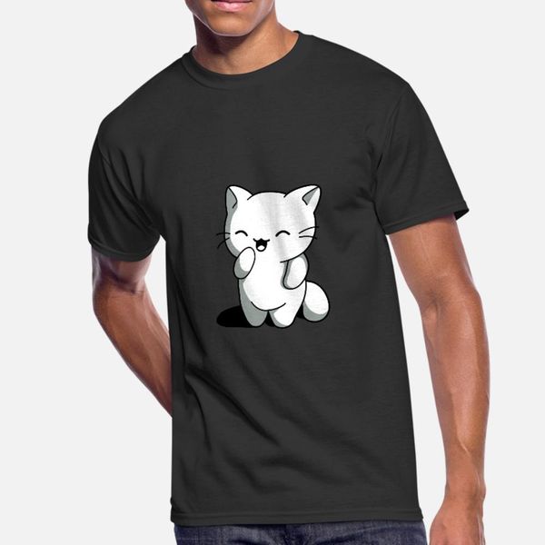 

kawaii kitten funny t shirt men customized short sleeve size s-3xl standard fitness comfortable summer outfit shirt