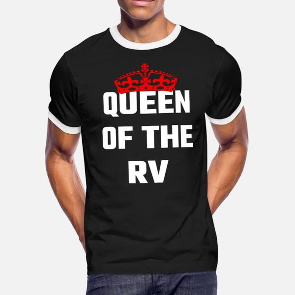 

rv queen of the rv t shirt men designer cotton euro size s-3xl outfit crazy humor summer slim shirt
