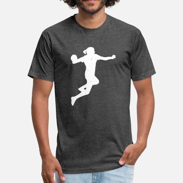 

гандболист прыжок бросали блок символов т рубашку мужчины заказной размер майка s-3xl формальное солнечный свет аутентичные лето стиль тонка