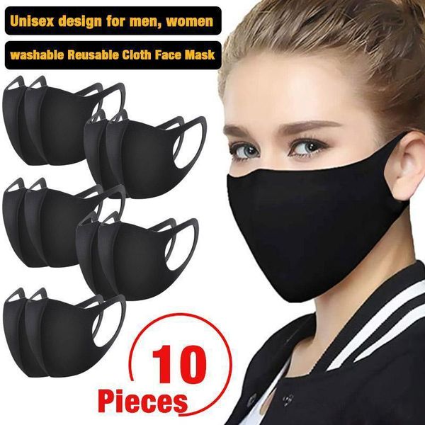 

Anti Dust Masks Face Mouth Cover PM2.5 Mask Respirator Dustproof Anti-bacterial Washable Reusable Ice Silk Cotton Masks Tools In Stock