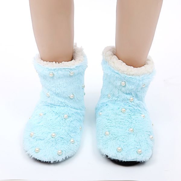 

2020 женщины тапочки fur слайды зима ватки крытый покрытие обувь теплый furry мягкие тапочки pearl плюшевые обувь, Black