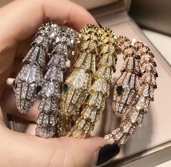 

wholesale designer elastic cuff cubic zircon paved bangle 18k yellow gold/white/rose gold plated bracelets for women, Black