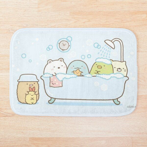

bath mats sumikko gurashi 35 mat dropship cartoon cat animal non slip for bathroom carpet rugs tapis salle