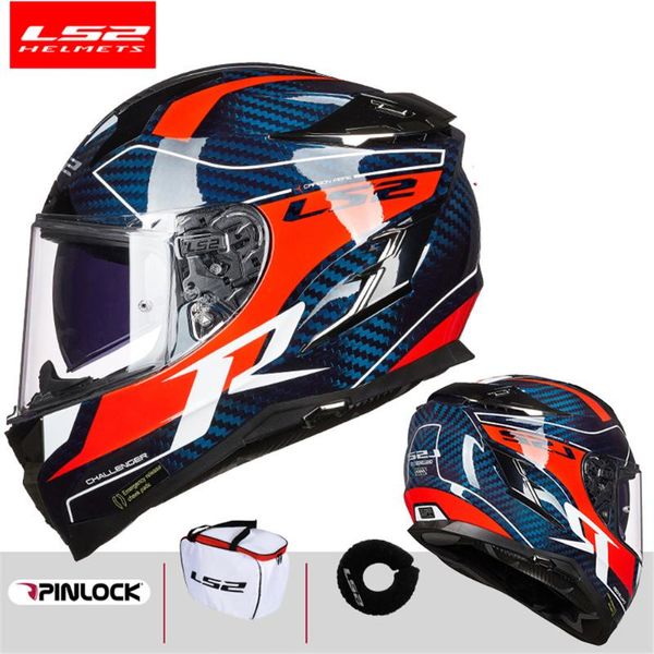 

ls2 ff327 challenger ст2 углеродного волокна мотоциклетный шлем