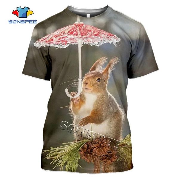 

animal squirrel summer homme 3d print shirts anime anime humor men clothing