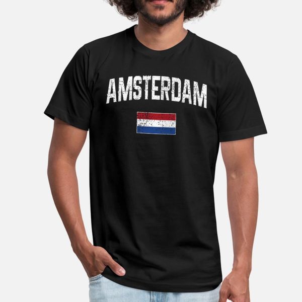 

amsterdam netherlands jersey t shirt men customized tee shirt plus size 3xl standard interesting new fashion spring autumn kawaii shirt