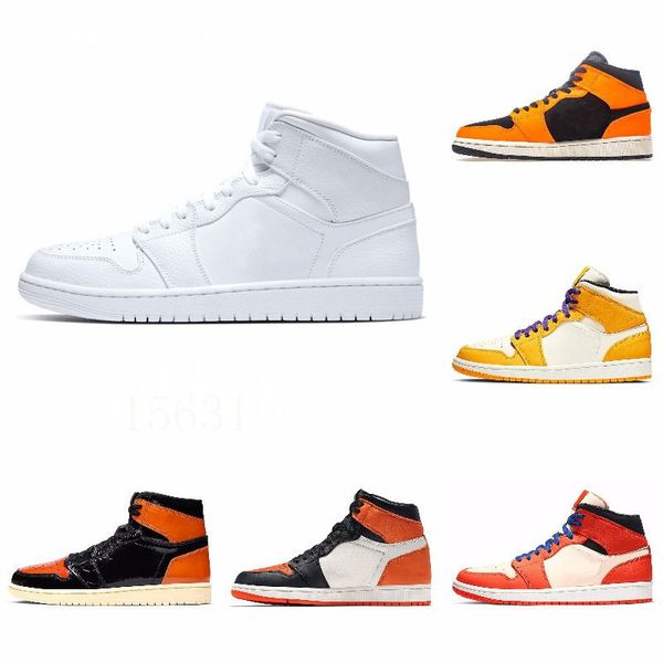 

new 1s high 3 shattered og bred toe banned game royal shoes men 1s shadow sneakers with box j#08-187