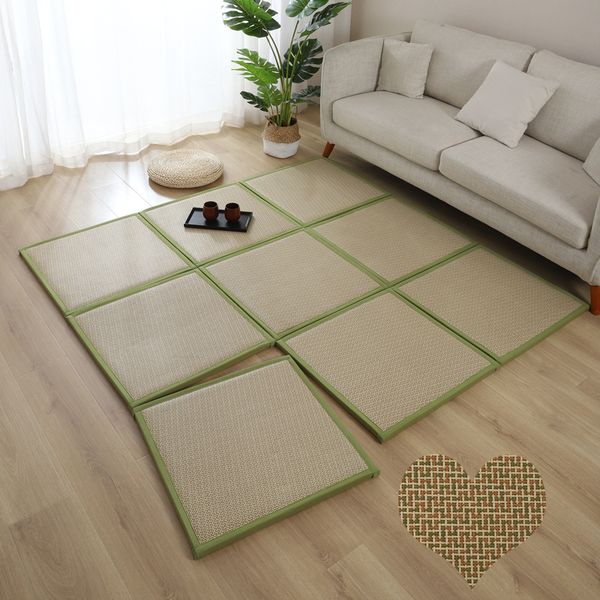 

splicable y summer cool rattan mat thick japanese tatami mat living room carpet sleeping pad student child play nap