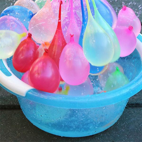 

new style latex colored water balloon toy injection quick fill summer water bomb fill water balloon beach fun party