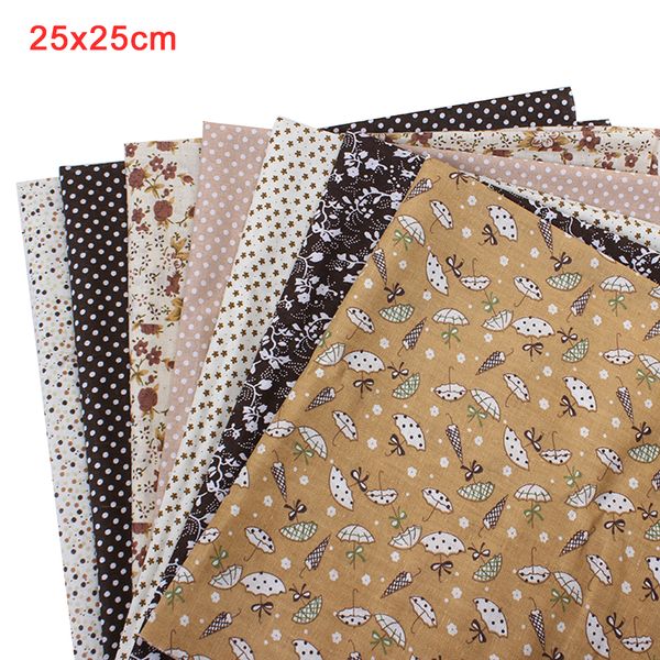 

7pcs/set home dress making cotton blend fabric floral diy sewing multifunction