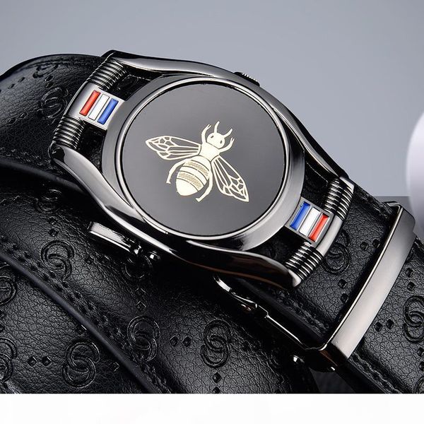

2020 new men's belt, automatic buckle men's belt, men's belt, stylish leather business belt, Black;brown